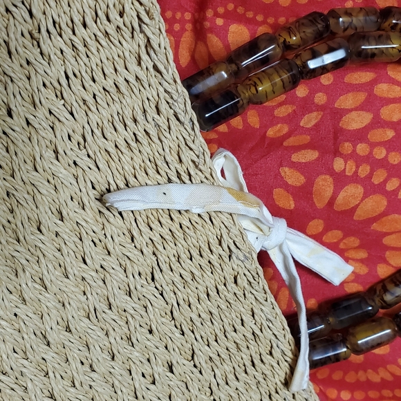 Talbot's Straw Purse Bead Handles - Picture 3 of 8